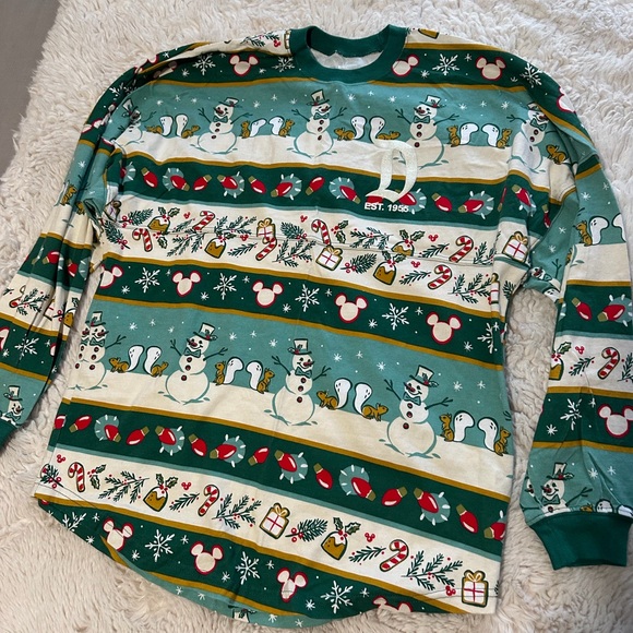 Disney Spirit Green and White Holiday Sweater - Picture 4 of 4